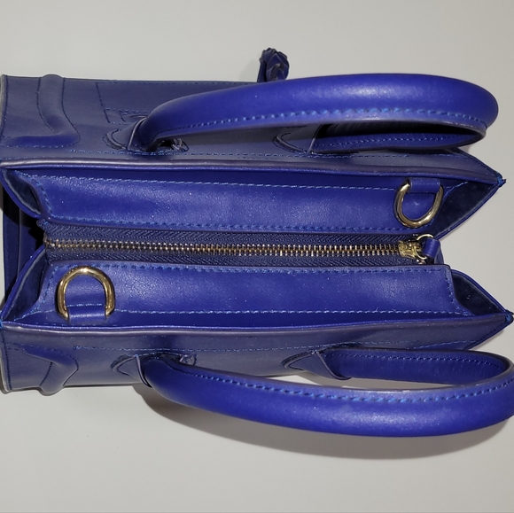Cobalt Blue designer Inspired Handbag - Picture 5 of 15